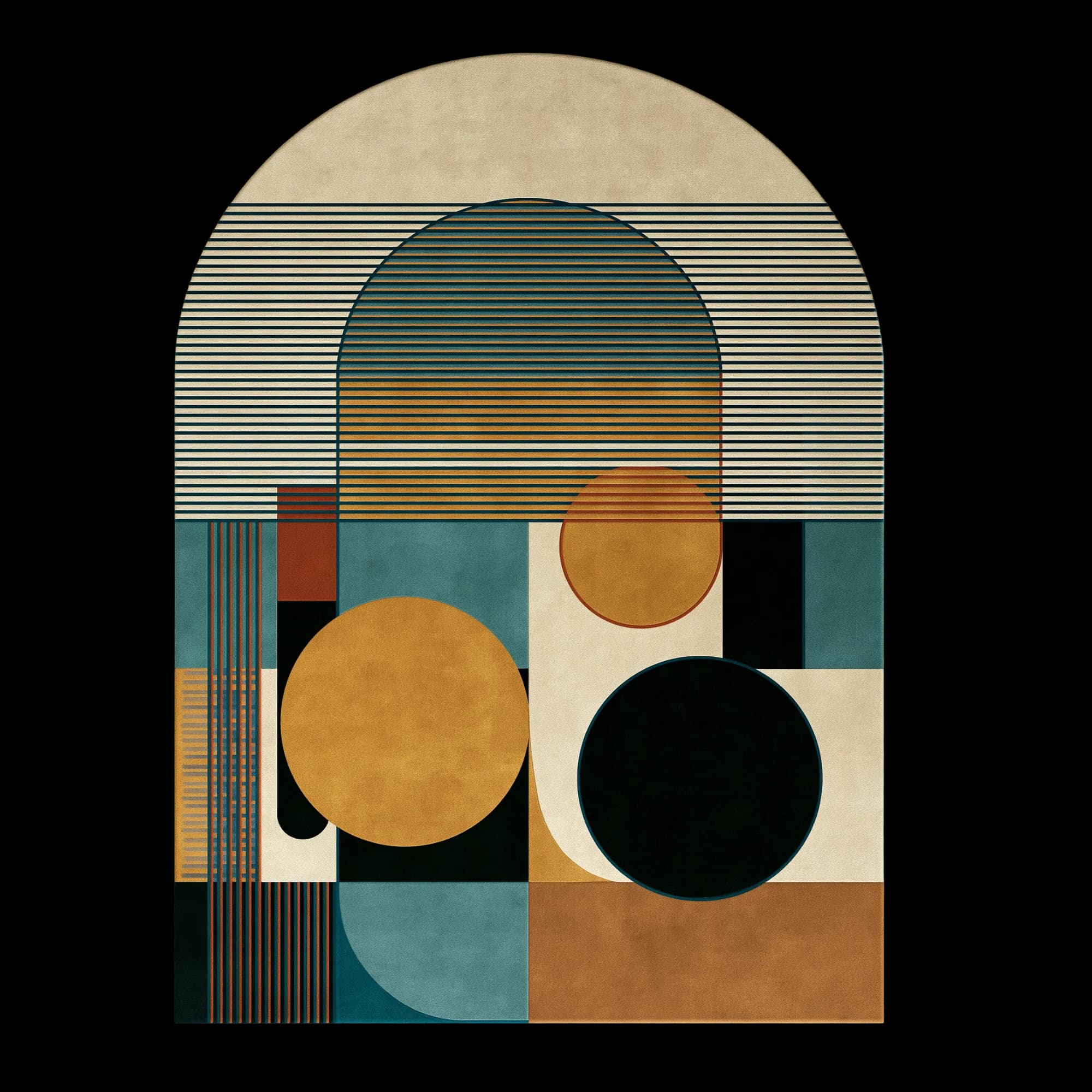 Chroma IV Hand-Knotted Wool and Bamboo Silk Rug