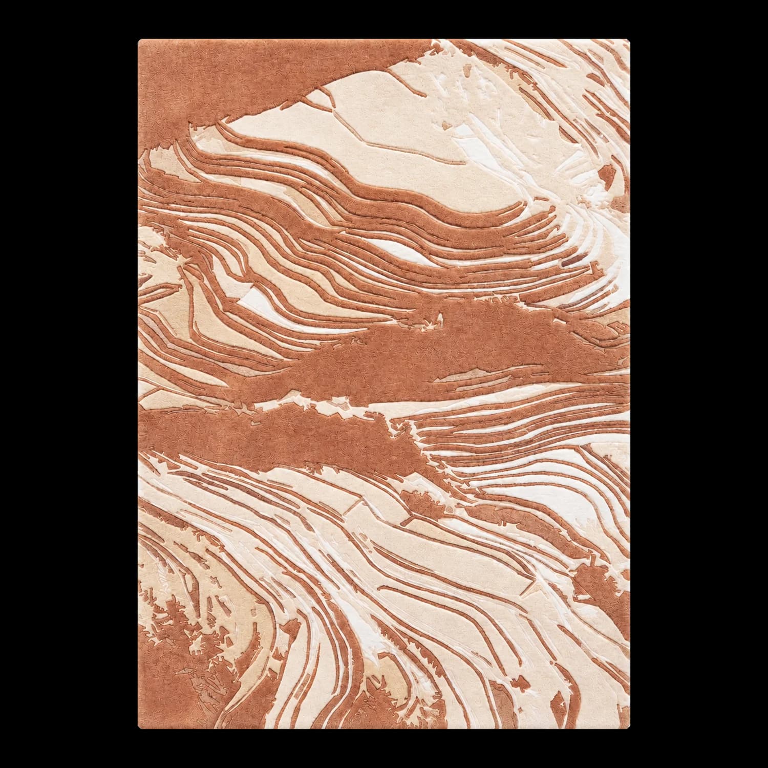 Alpine Strata Hand Tufted Wool and Bamboo Silk Rug